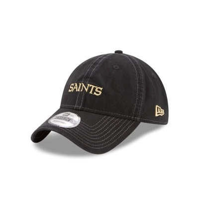 New Orleans Saints Gorra | New Era NFL Solid Team Hit 9twenty Adjustable Cap Mexico - Negros